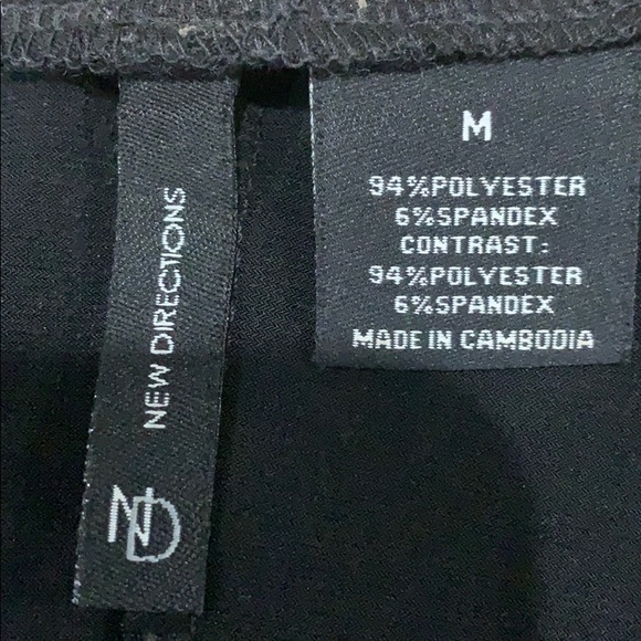 New Directions Black Dress Size Medium EUC - Picture 7 of 7